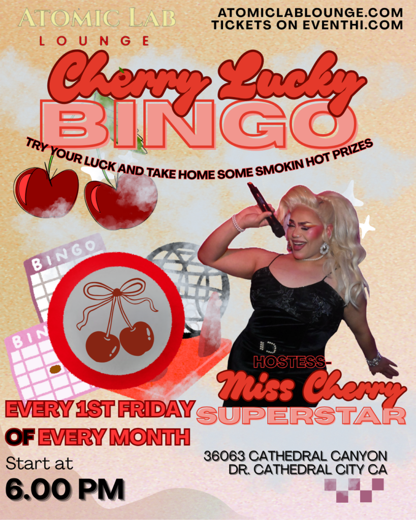 CHERRY LUCKY BINGO HOSTED BY MISS CHERRY SUPERSTAR